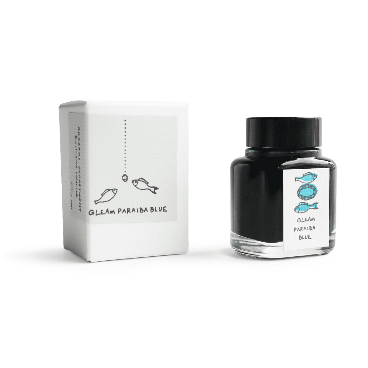 OKAZAKI DEPARTMENT Exclusive color ink  GLEAM PARAIBA BLUE