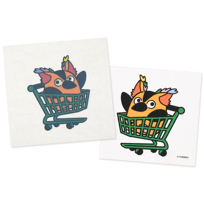 ショッピングカートのタトゥーシール・紙製ステッカー表面